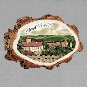 Veveří - Hrad - magnet kůra malá