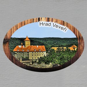 Veveří - Hrad - magnet ovál