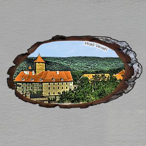 Veveří - Hrad - magnet kůra ovál