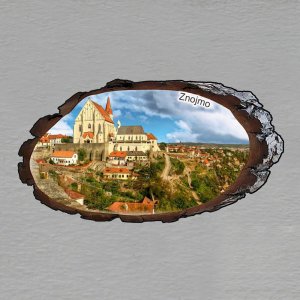 Znojmo - magnet kůra ovál