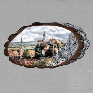 Mikulov - magnet kůra ovál