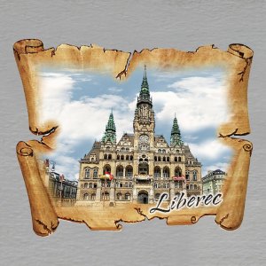 Liberec - magnet pergamen