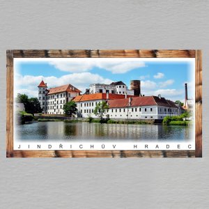 Jindřichův Hradec - Panorama - magnet DL rám