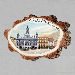 České Budějovice - magnet kůra malá