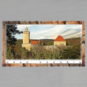 Kokořín - hrad - magnet DL rám