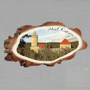 Kokořín - hrad - magnet kůra