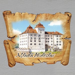 Mladá Boleslav - magnet pergamen