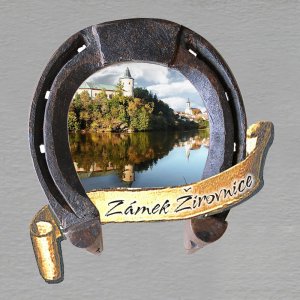 Žirovnice - zámek - magnet podkova