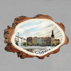 Ostrava - magnet kůra malá