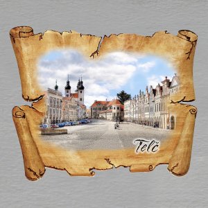 Telč - magnet pergamen