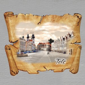 Telč - magnet pergamen