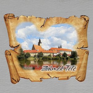 Telč - magnet pergamen