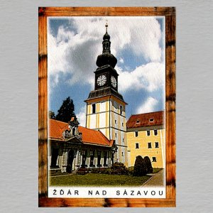 Žďár nad Sázavou - magnet C6 rám