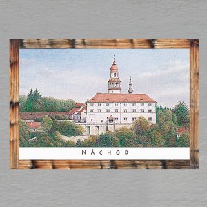 Náchod - Zámek - magnet C6 rám