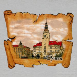 Opava - magnet pergamen