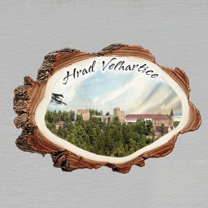 Velhartice - magnet kůra malá