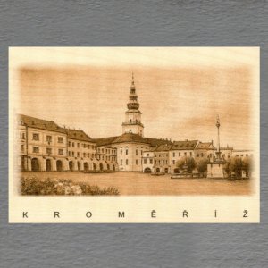 Kroměříž - Náměstí - pohled C6 - sépie