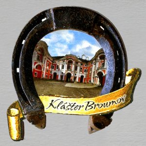 Broumov - klášter - magnet podkova