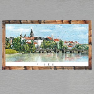 Písek - Panorama - magnet DL rám