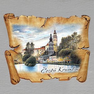 Český Krumlov - Panorama - magnet pergamen