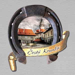 Český Krumlov 2 - magnet podkova