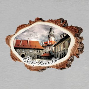 Český Krumlov 2 - magnet kůra malá