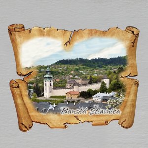 Banská Štiavnica - magnet pergamen