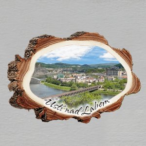 Ústí nad Labem - magnet kůra malá