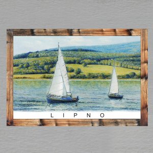 Lipno - magnet C6 rám